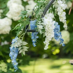 Hot CHAKS Kunstig Blomst Blåregn Hvid