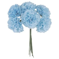 CHAKS Kunstig Blomsterbuket Hortensia Lyseblå - Oppyntning|Hjem & Husholdning