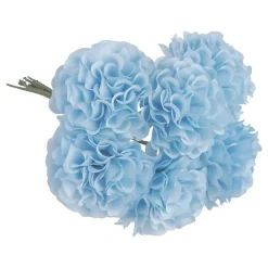 CHAKS Kunstig Blomsterbuket Hortensia Lyseblå - Oppyntning|Hjem & Husholdning