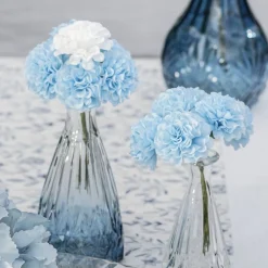 CHAKS Kunstig Blomsterbuket Hortensia Lyseblå - Oppyntning|Hjem & Husholdning