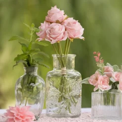 Discount CHAKS Kunstig Blomsterbuket Roser Lyserød