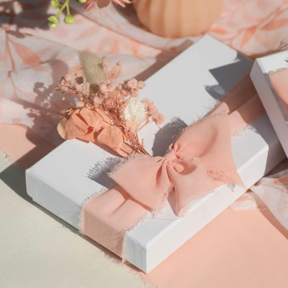 Santex Kunstig Blomsterkvist Peach - Oppyntning|Gaveindpakning