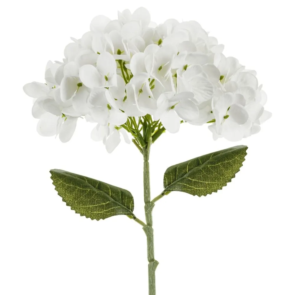 PartyDeco sp. z o.o. Kunstig Hortensia Hvid - Oppyntning