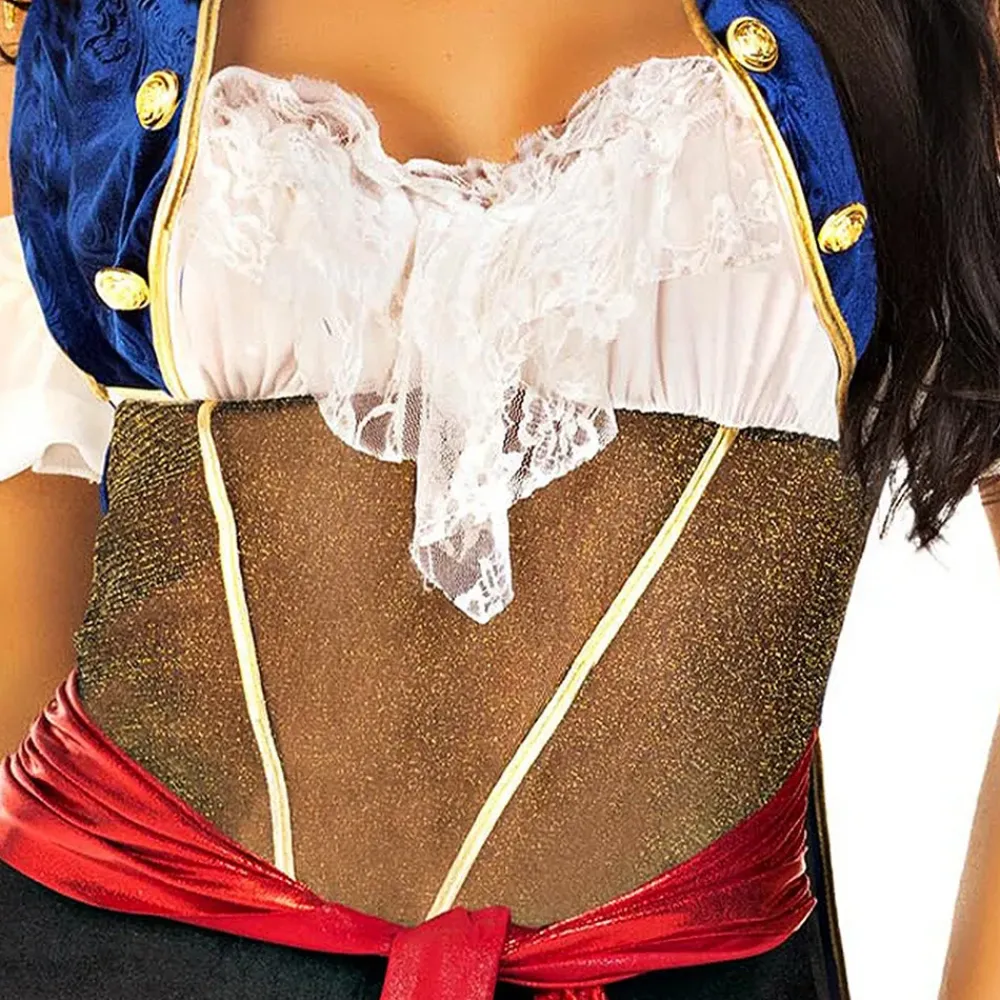 Hot Leg Avenue Europe Kvindelig Pirat Deluxe Kostume