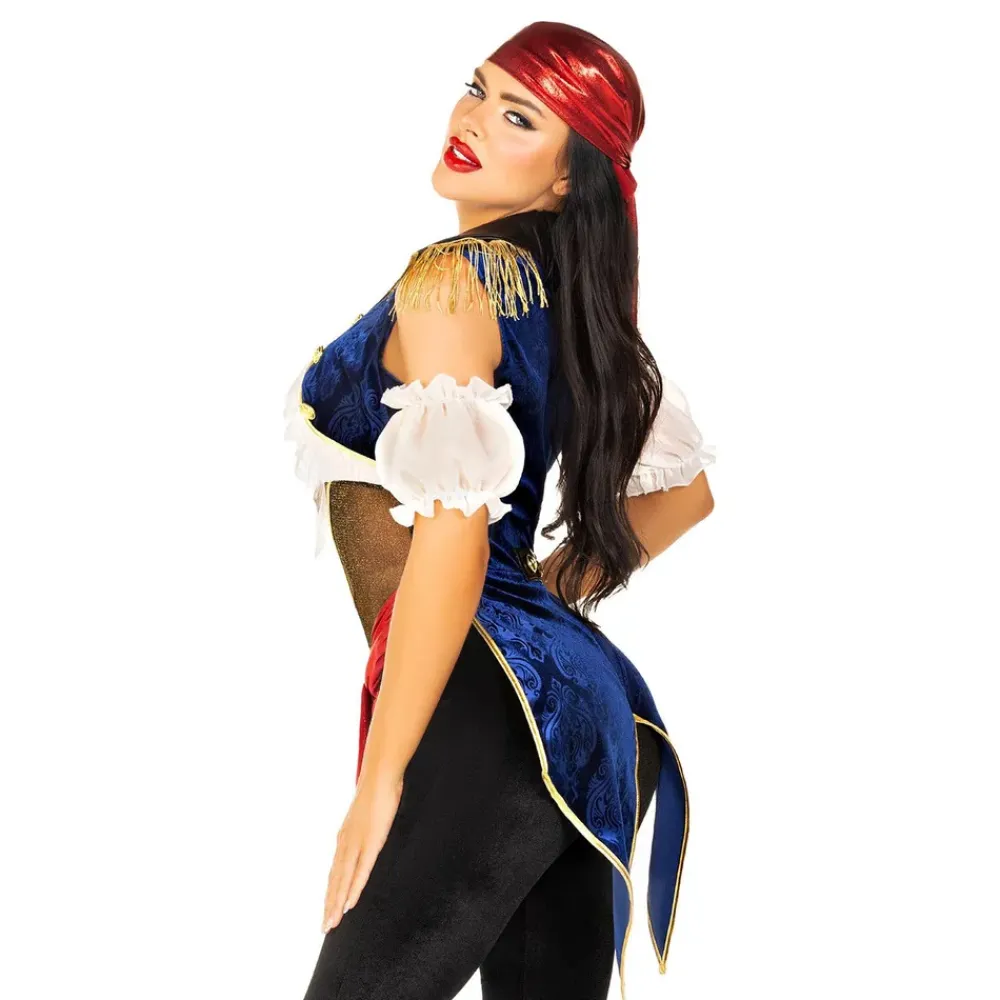 Hot Leg Avenue Europe Kvindelig Pirat Deluxe Kostume