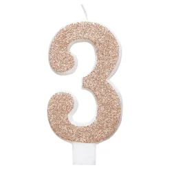 New Unique UK Inc t/as Unique Party Lagkagelys Roséguld/Glitter
