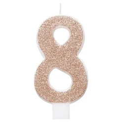 New Unique UK Inc t/as Unique Party Lagkagelys Roséguld/Glitter