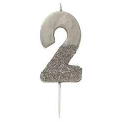 Online Talking Tables Ltd Lagkagelys Tal Sølv/Glitter