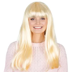 Online Hisab/Joker Company AB Lang Blond Paryk med Pandehår