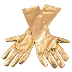 Folat B.V. Lange Handsker Guld Metallic - Tilbehør|Kostumetema