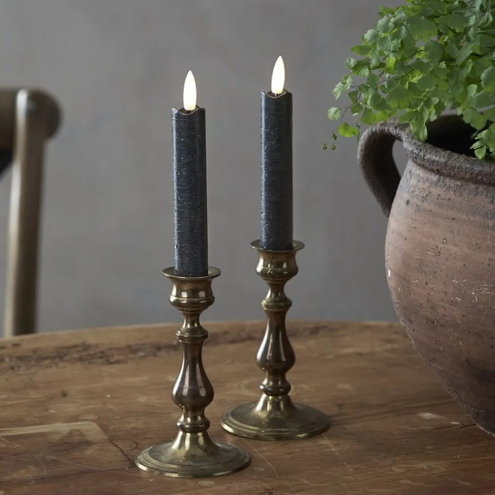 Clearance Star Trading AB LED Antiklys Korte Rustic Sort
