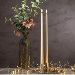 Star Trading AB LED Antiklys Lange Metallic Guld - Oppyntning|Hjem & Husholdning