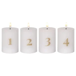 Star Trading AB LED Bloklys Flamme Advent - Hjem & Husholdning