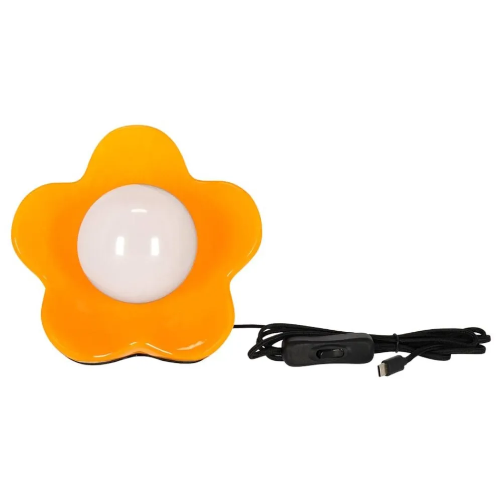 Discount Kidek AB LED Bordlampe Flower Power Shiny Orange
