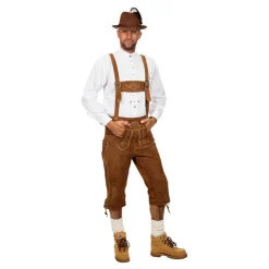 Clearance Wilbers Karnaval B.V. Lederhosen Super Deluxe Beige