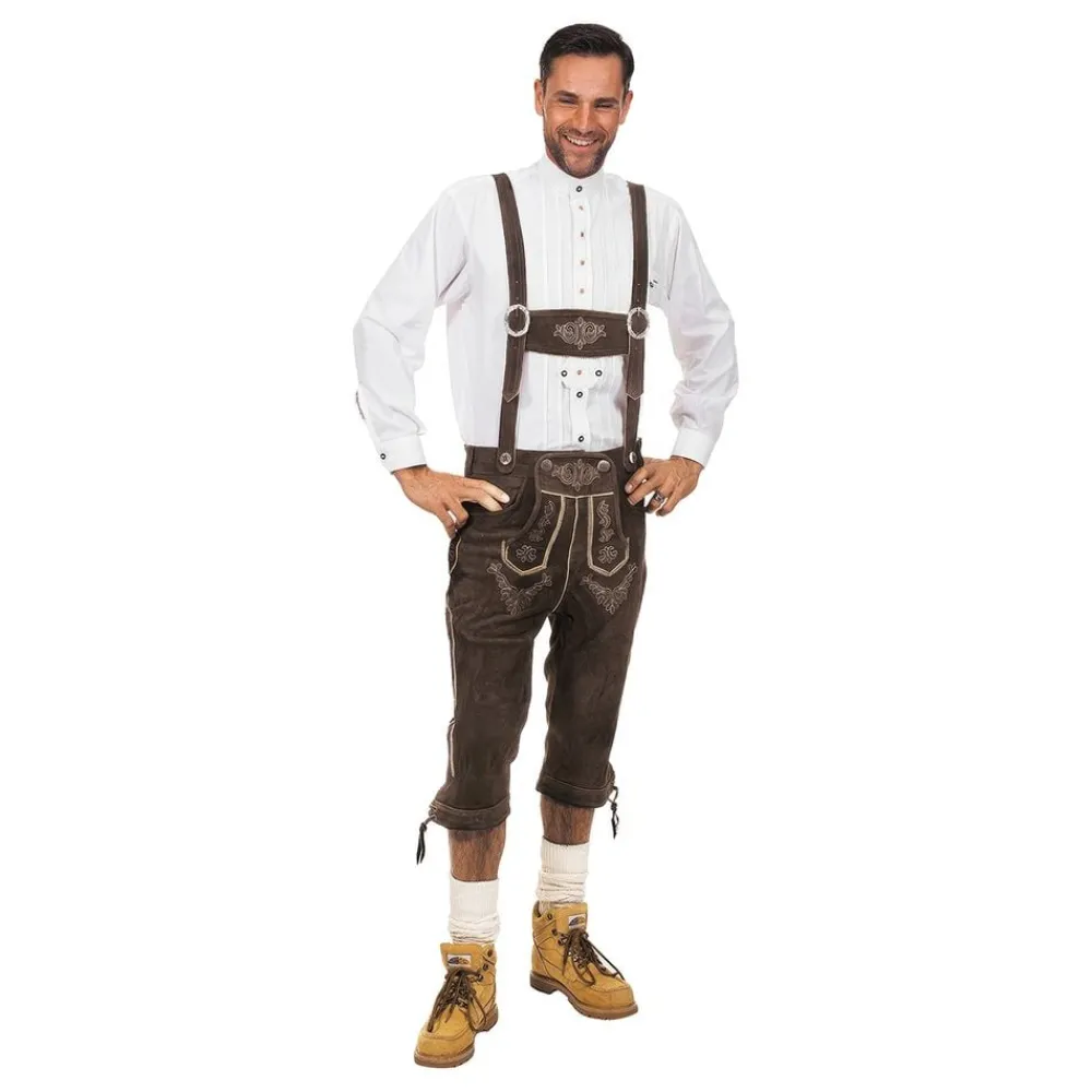 Hot Wilbers Karnaval B.V. Lederhosen Super Deluxe Mørkebrune