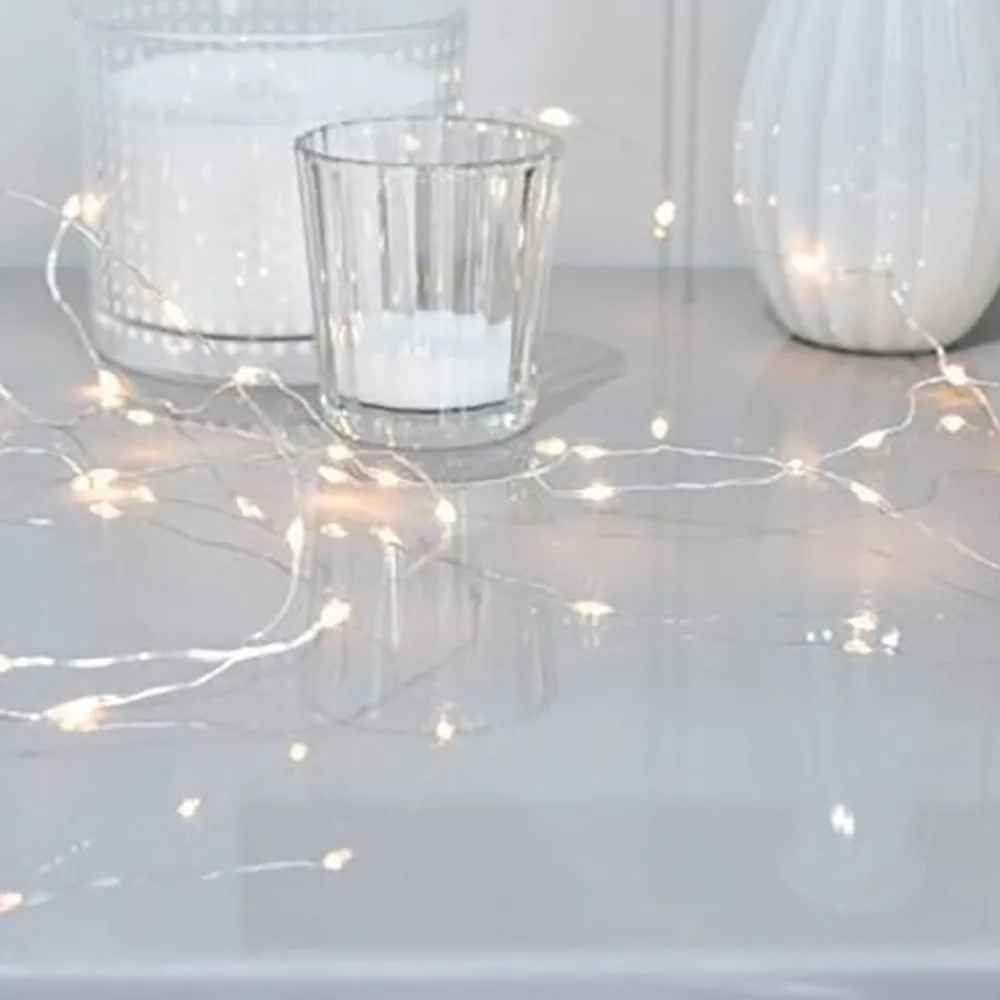 Hot Talking Tables Ltd LED-Kæde Stjerner Sølv/Hvid