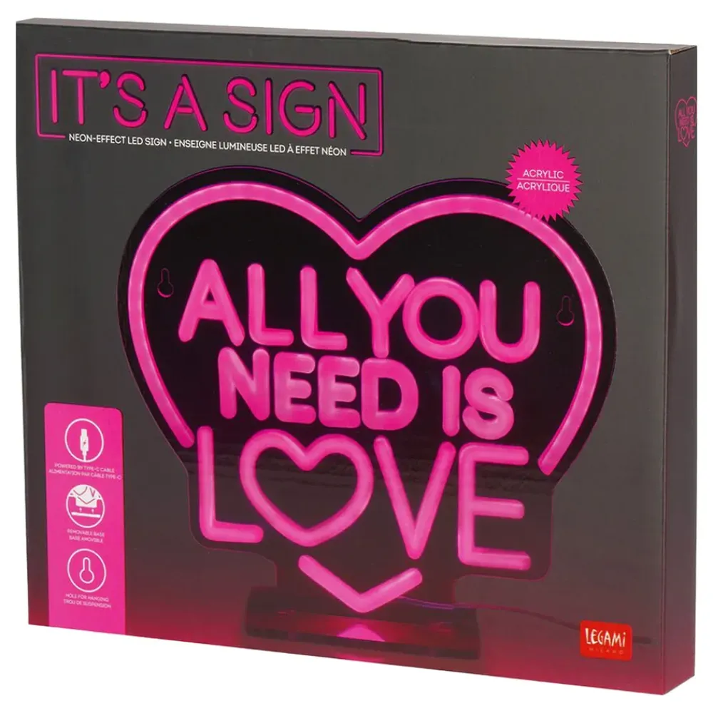 Kidek AB LED-lampe All You Need is Love