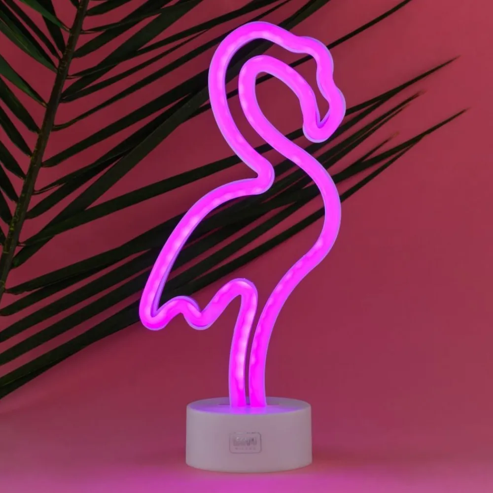 Kidek AB LED-Lampe Flamingo med Neoneffekt - Hjem & Husholdning