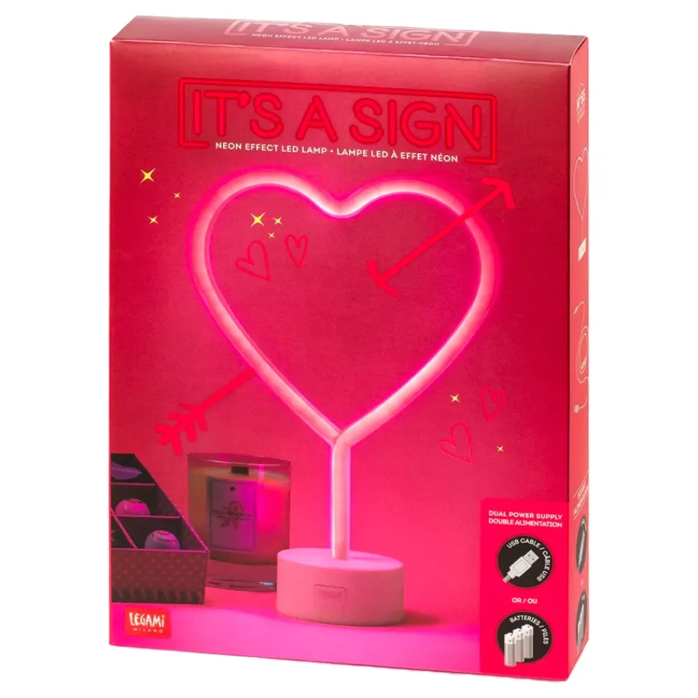 Kidek AB LED-Lampe Hjerte med Neoneffekt - Hjem & Husholdning