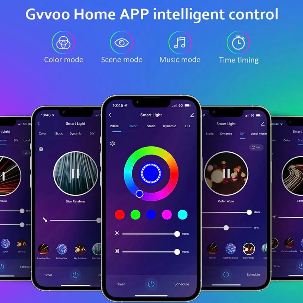 The Glowhouse Ltd LED-Lampe Rund WiFi - Hjem & Husholdning