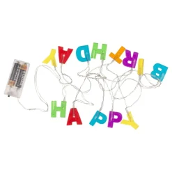 Out of the blue KG LED Lyskæde Happy Birthday - Oppyntning|Hjem & Husholdning