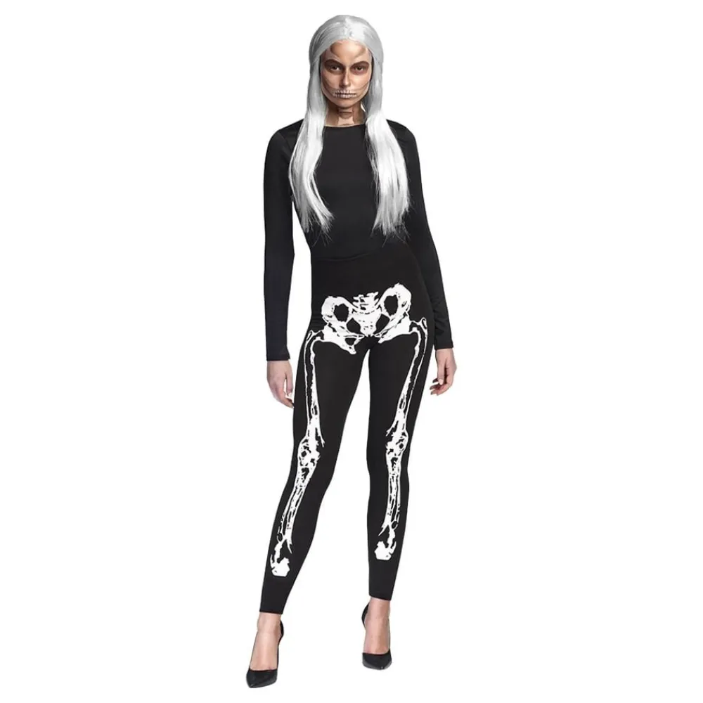 Boland Party Partners B.V. Leggings Skelet - Tilbehør|Udklædningskostumer