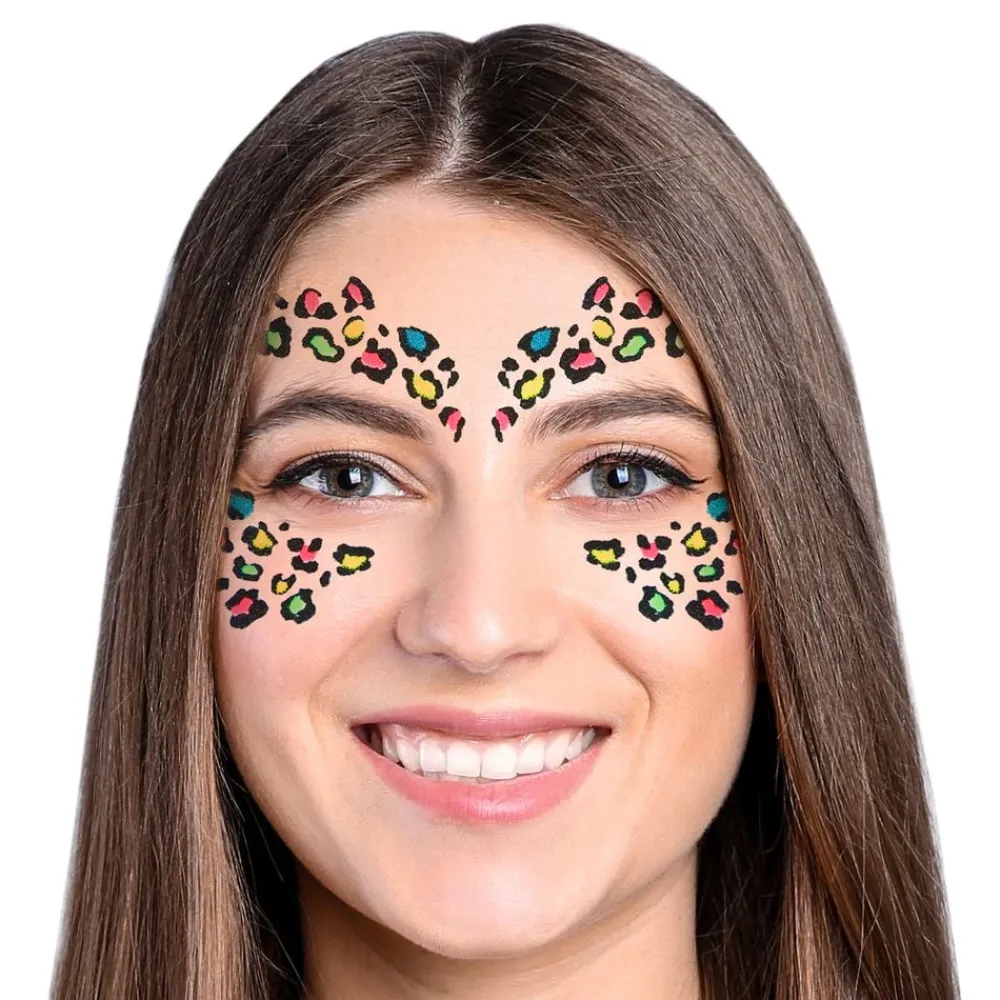 Online Fiestas Guirca, S.L Leopard Glitter Selvklæbende Makeup