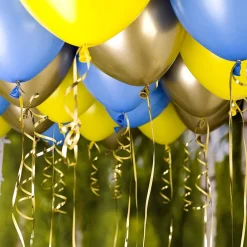 Ballongkungen AB Loftballoner Gul/Blå/Guld - Balloner
