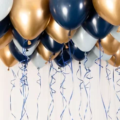 Discount Ballongkungen AB Loftsballoner Blå/Guld