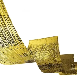 Three Sixty Degrees Ltd Loftsgardin Metallic Guld Frynser - Oppyntning