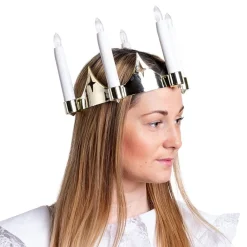 Best Butterick's AB Luciakrone til Børn Guld
