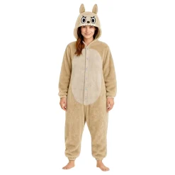 Fiestas Guirca, S.L Lulu Monster Beige Onesie Dame Kostume - Tøj|Udklædningskostumer