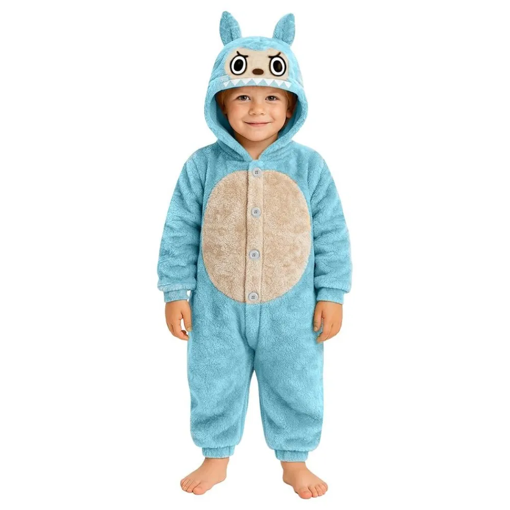Outlet Fiestas Guirca, S.L Lulu Monster Blå Onesie Børnekostume