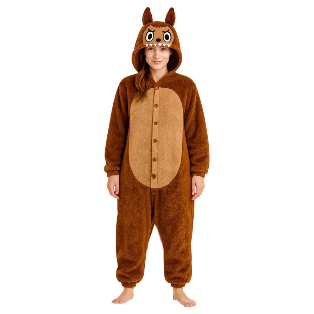 Sale Fiestas Guirca, S.L Lulu Monster Brun Onesie Dame Kostume