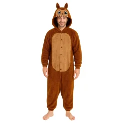 Fiestas Guirca, S.L Lulu Monster Brun Onesie Herre Kostume - Tøj|Udklædningskostumer
