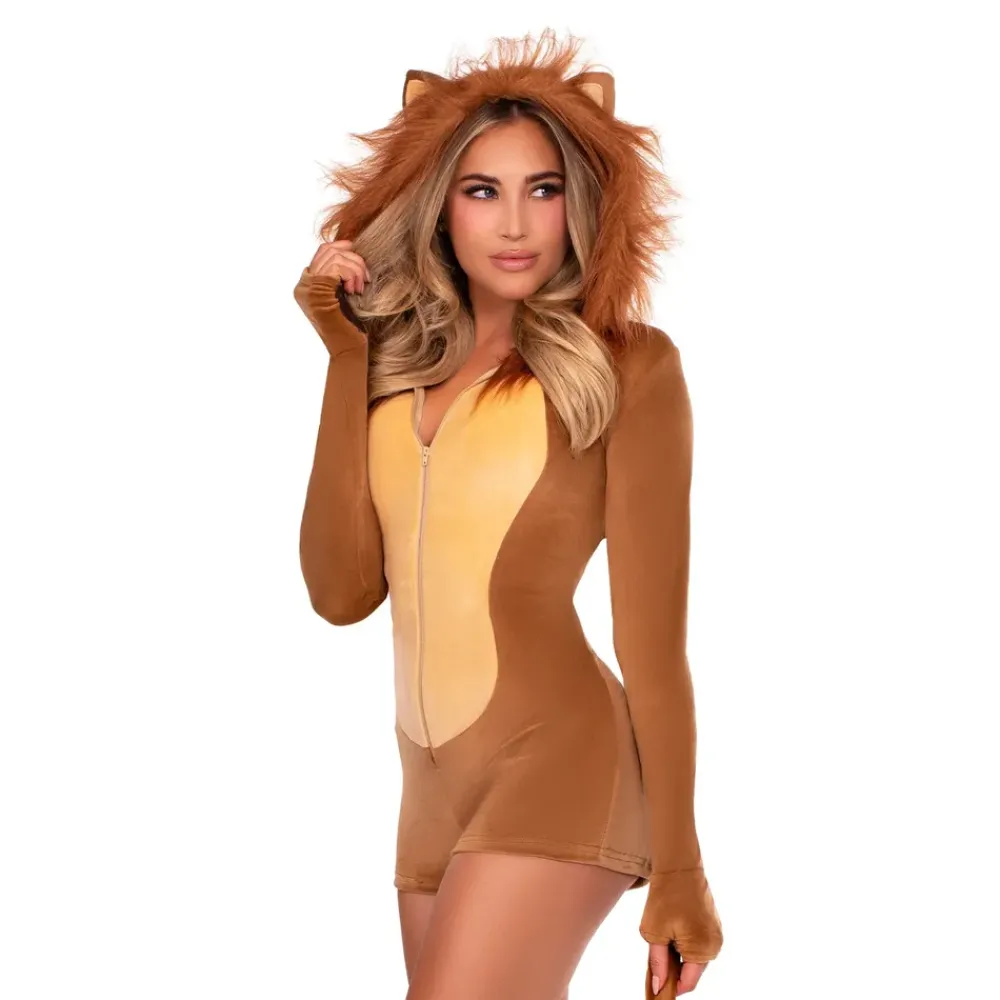 Best Leg Avenue Europe Løve Jumpsuit Deluxe Kostume