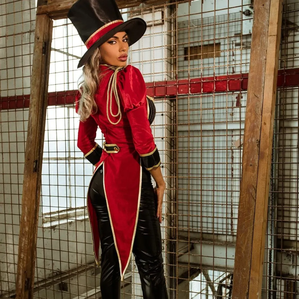 Leg Avenue Europe Løvetæmmer Catsuit Kostume Deluxe - Udklædningskostumer|Kostumetema