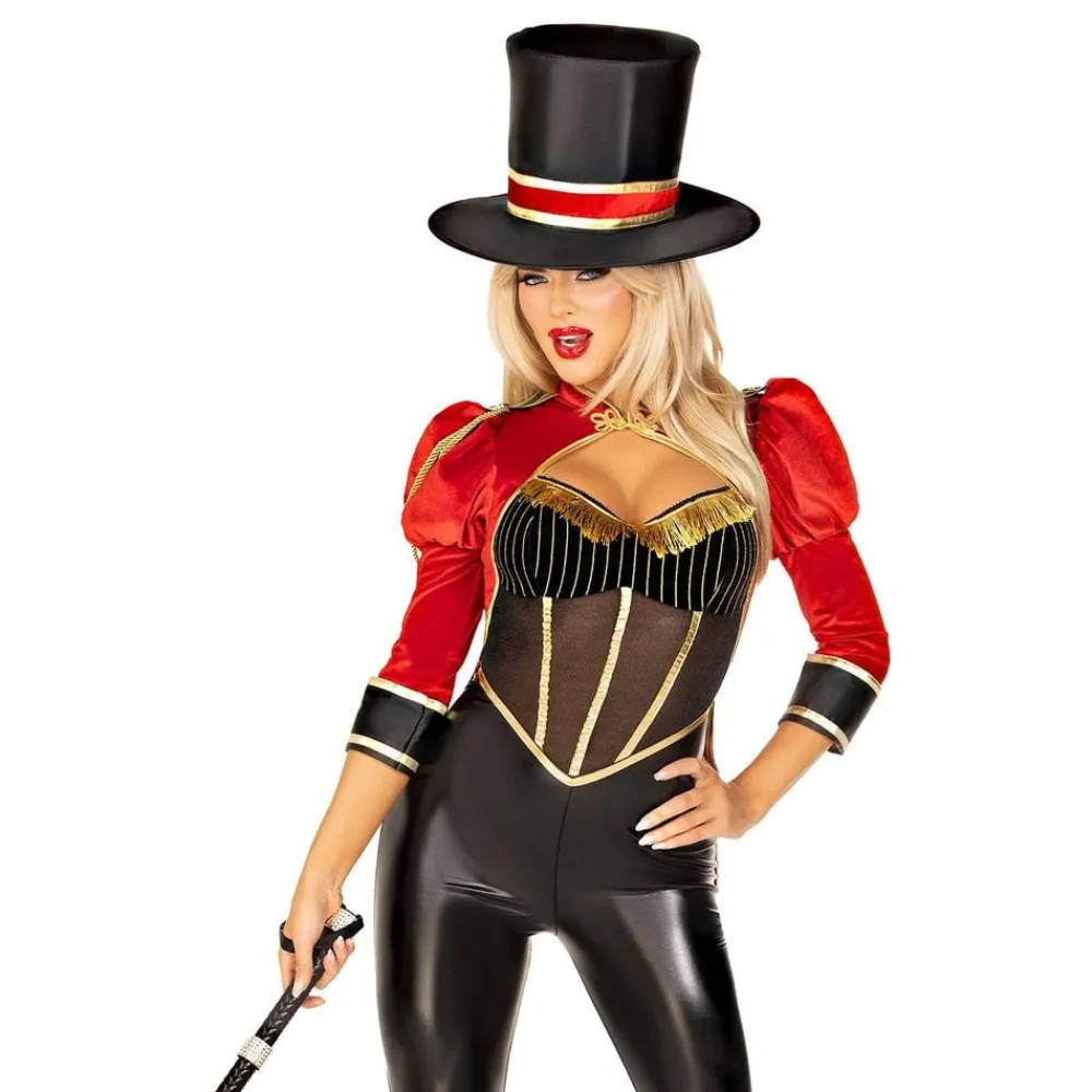 Leg Avenue Europe Løvetæmmer Catsuit Kostume Deluxe - Udklædningskostumer|Kostumetema