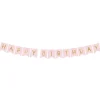 PartyDeco sp. z o.o. Lyserød Vimpel Happy Birthday - Oppyntning