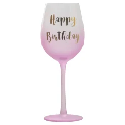Online Hisab/Joker Company AB Lyserød Vinglas Happy Birthday