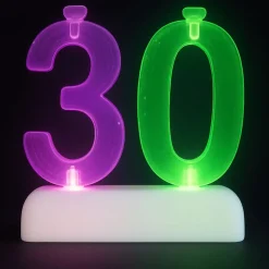 Unique UK Inc t/as Unique Party Lysestage LED 30 med Kagelys - Oppyntning|Hjem & Husholdning