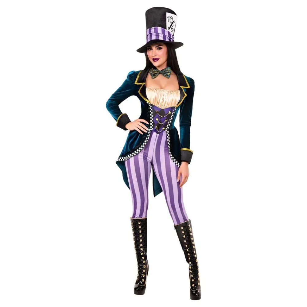 Leg Avenue Europe Mad Hatter Jumpsuit Deluxe Kostume