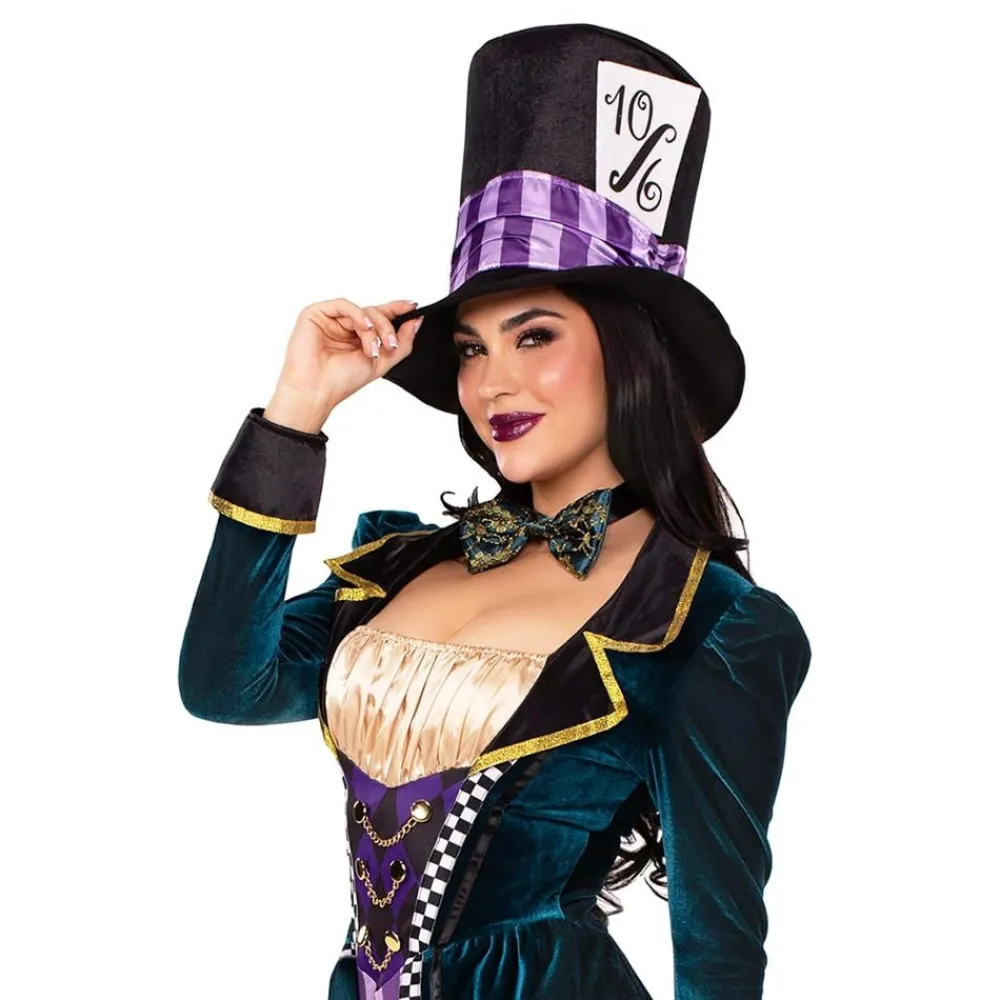 Leg Avenue Europe Mad Hatter Jumpsuit Deluxe Kostume
