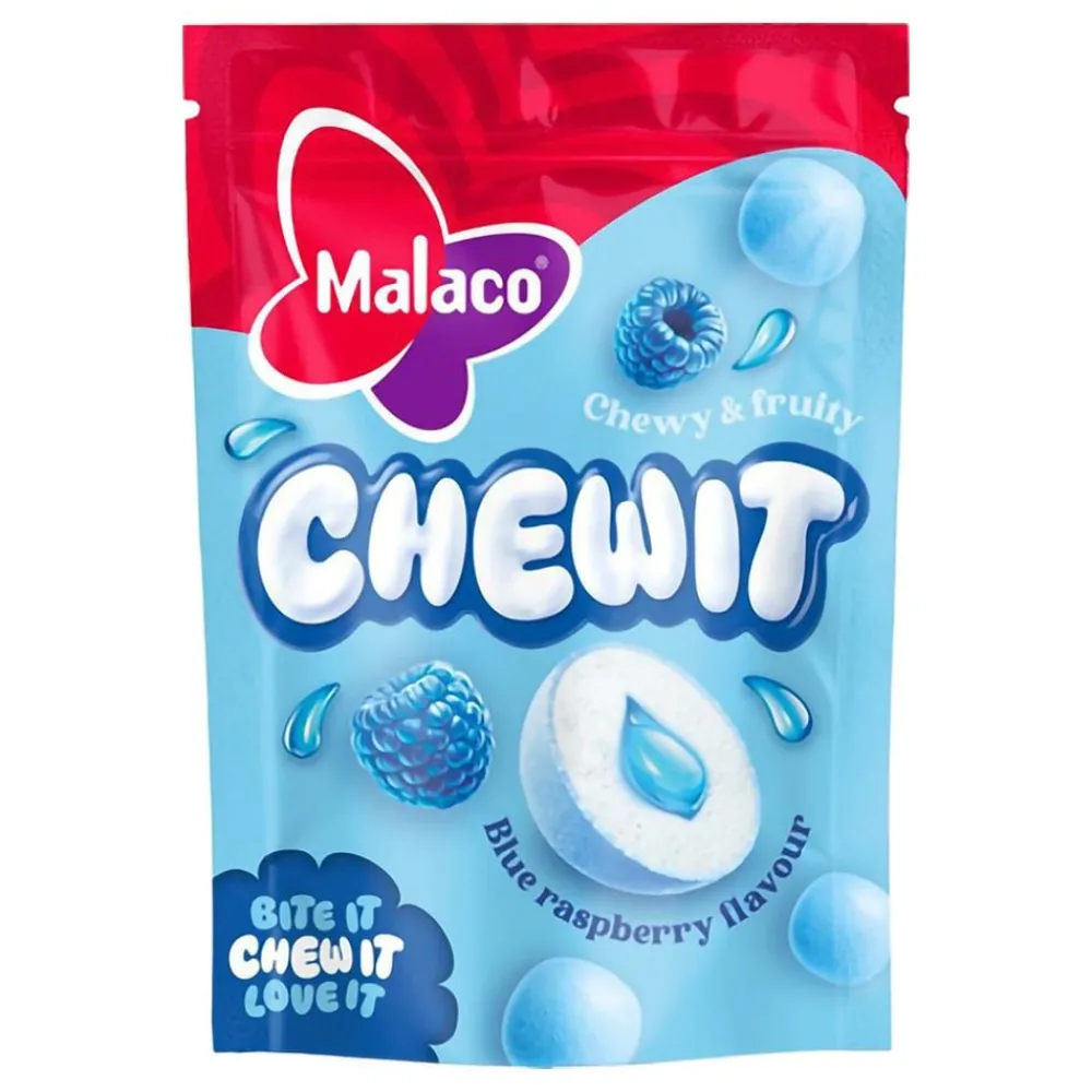ERT Godis AB Malaco Chewit Blue Raspberry - Slik