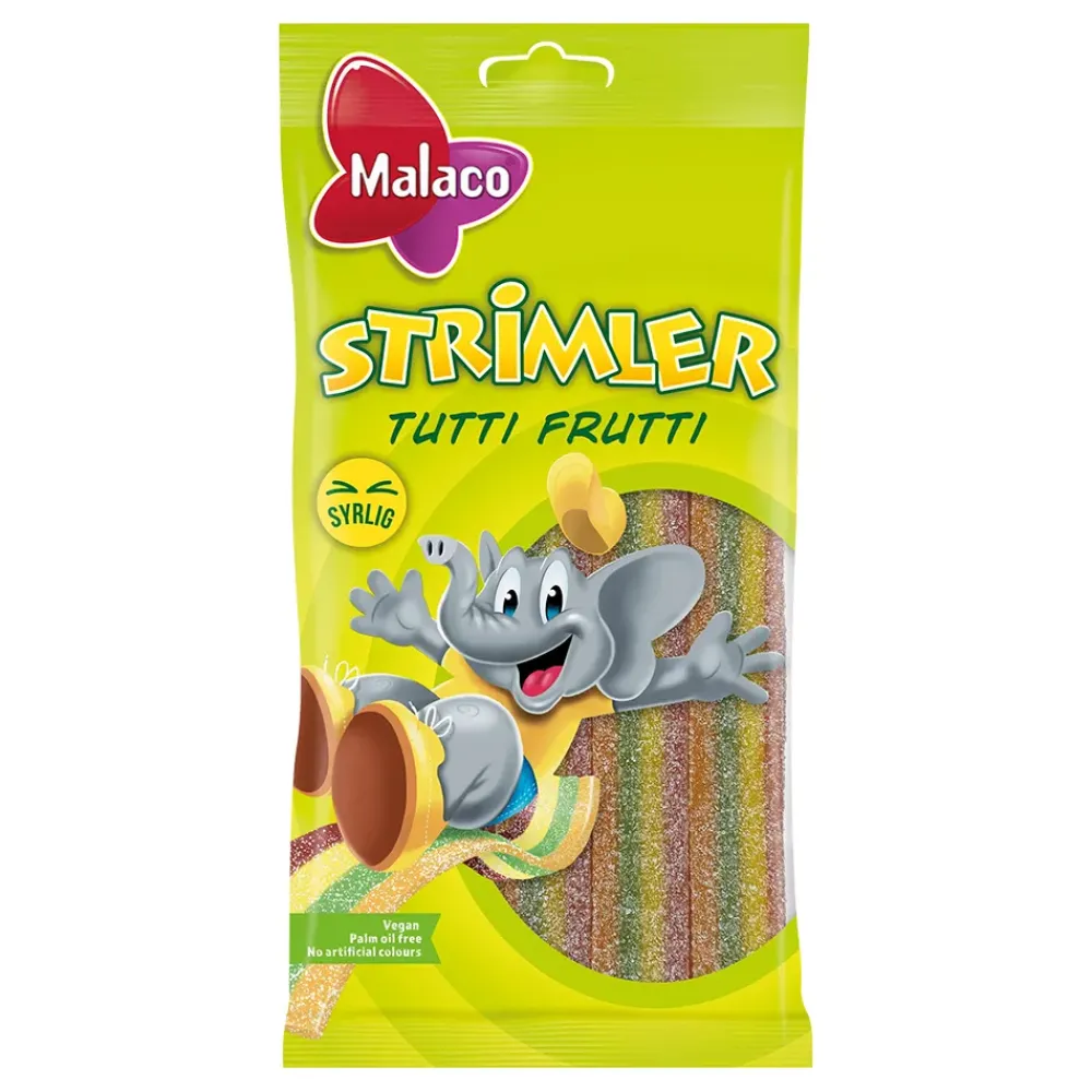 Discount ERT Godis AB Malaco Strimler Tutti Frutti