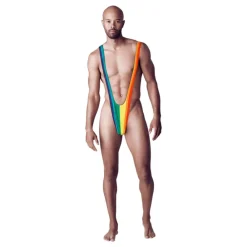 Out of the blue KG Mankini Regnbue - Tøj|Udklædningskostumer