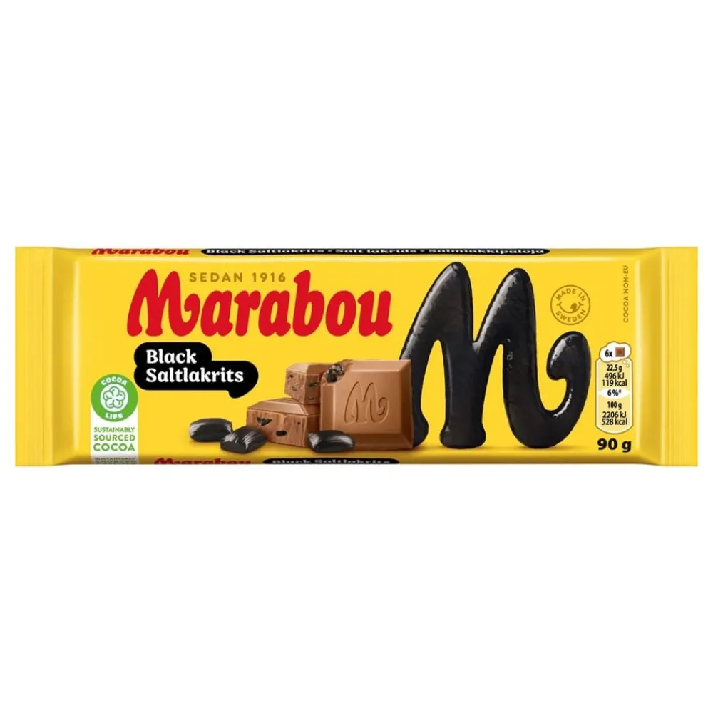 ERT Godis AB Marabou Black Saltlakrids - Slik