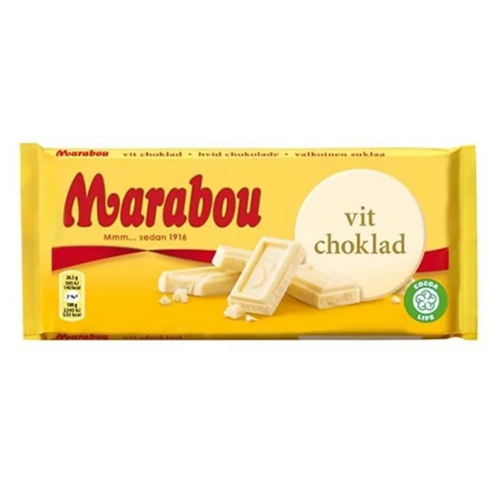 ERT Godis AB Marabou Hvid Chokoladebar - Slik