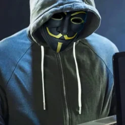Original Cup SAS Maske Anonymous Sort - Kostumetema|Merchandise